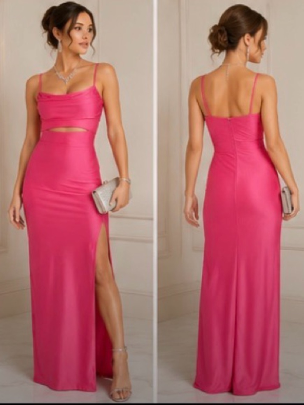 Pink Windsor Small Maxi Dress
